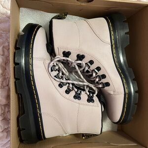 Light pink Dr. Martens Boots